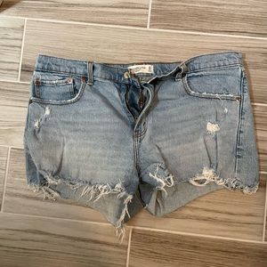 Women's distressed Abercrombie shorts